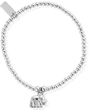 ChloBo Cute Charm Elephant Bracelet - Metallic