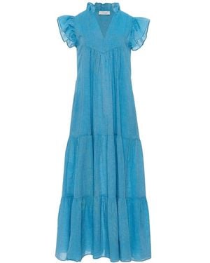 Devotion Lunaire Bamboo Cotton Dress - Blue