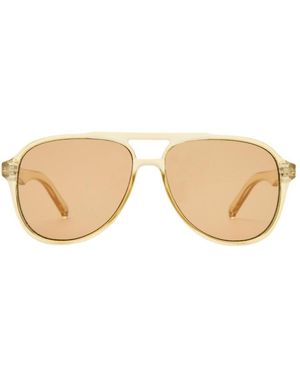 Le Specs Tragic Magic Aviator Sunglasses - Natural