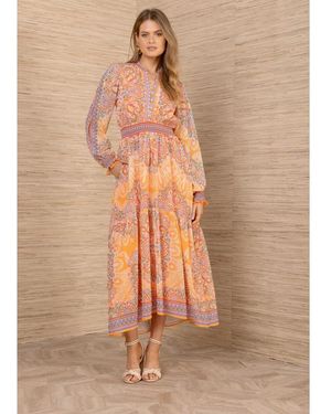 Hale Bob Paisley Midaxi Dress - Natural