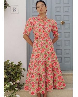 Pink City Prints Matilda Organic Cotton Dress - Multicolour