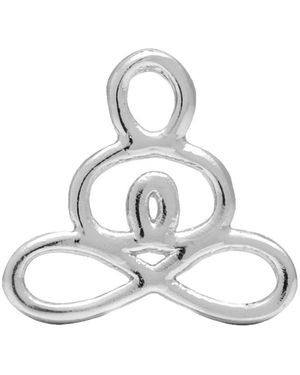 Lulu Zen Single Stud Earring - Metallic
