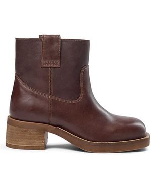Pavement Jenny Vintage Leather Ankle Boot - Brown