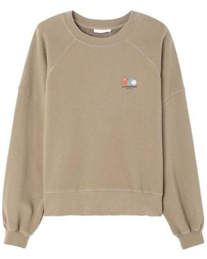 American Vintage Atubay Logo Sweatshirt - Natural