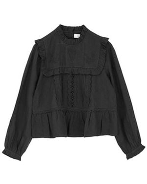 SKALL Jardin Organic Cotton Blouse - Black