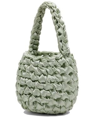 Isla De Gar Hive Satin Bucket Bag - Metallic