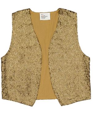Leon & Harper Vim Sequin Waistcoat - Green