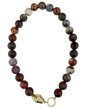 By Alona Joni Beaded Necklace - Black