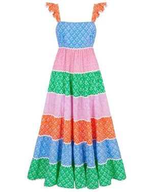 Pink City Prints Xanthe Organic Cotton Dress - Green