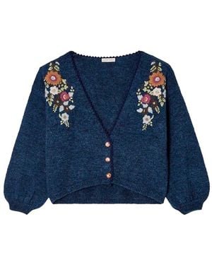 Louise Misha Lunami Alpaca Blend Cardigan - Blue