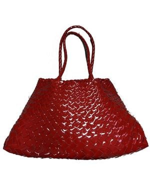 Dragon Diffusion Santa Croce Big Woven Bag - Red
