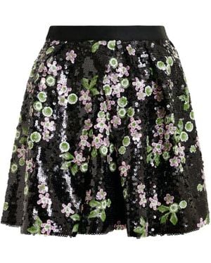 Essentiel Antwerp Japanese Sequin Embellished Skirt - Black