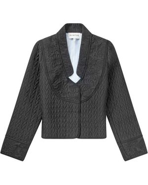 Munthe Flossie Quilted Organic Cotton Jacket - Black