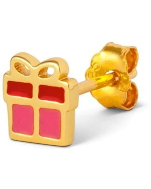 Lulu Christmas Gift Single Stud Earring - Yellow