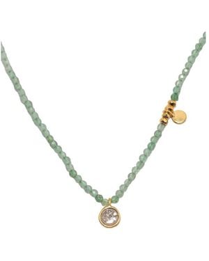 Shana Gulati Margot Round Beaded Necklace - Metallic