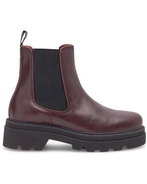 Woden Sanna Chealsea Leather Boot - Brown