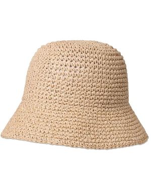 Day Et Raffia Crochet Bucket Hat - Natural