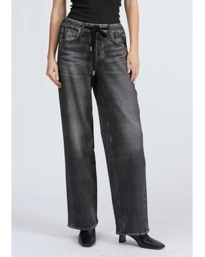 Rag & Bone Rb Miramar Terry Wide Leg Cotton Trousers - Black
