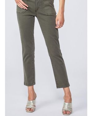 PAIGE Mayslie Straight Ankle Jeans - Green
