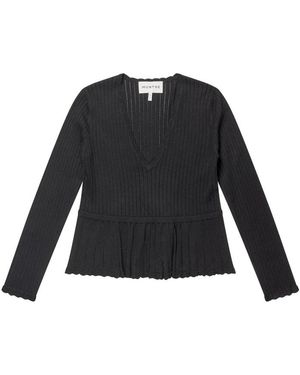 Munthe Visiona Knitted Top - Black