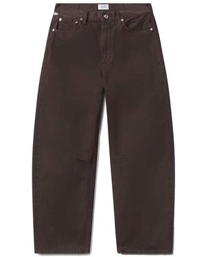 Citizens of Humanity Miro Relaxed Barrel Leg High Rise Jean - Brown