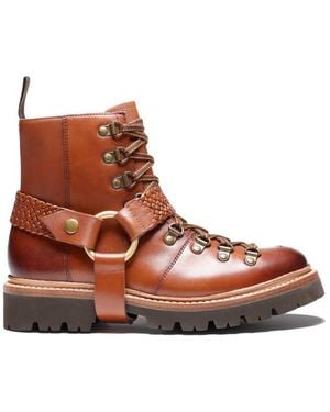 Grenson X Holly Willoughby Nanette Handpainted Hiker Boot - Brown