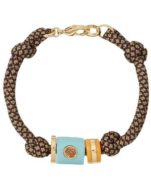 Roxanne Assoulin Cylinder Cord Bracelet - Metallic