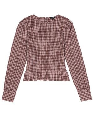 Rails Tabi Shirred Blouse - Purple
