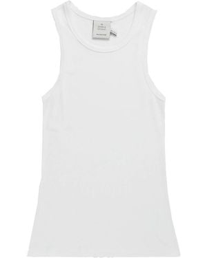 Munthe Peach Tank Top - White