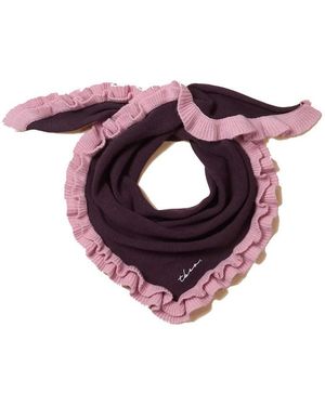 TBCo Merino Wool Triangle Scarf - Purple