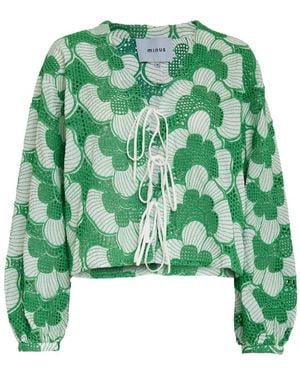 Minus Mstanni Embroidered Blouse - Green