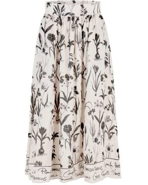 Dea Kudibal Eddadea Ns Midaxi Linen Skirt - White