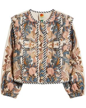 FARM Rio Sea Garden Jacket - Brown