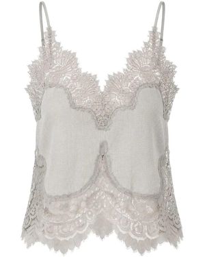 Stella Nova Underlayer Lace Top - Grey