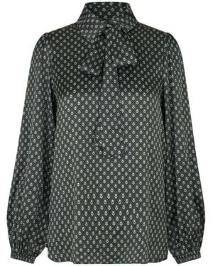 Dea Kudibal Annabelledea Silk Pussybow Blouse - Green
