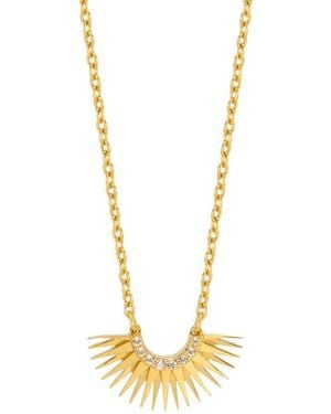 Rachel Jackson Mini Rising Sun Necklace - Metallic