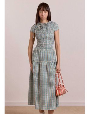 Damson Madder Ebba Midi Dress - Green