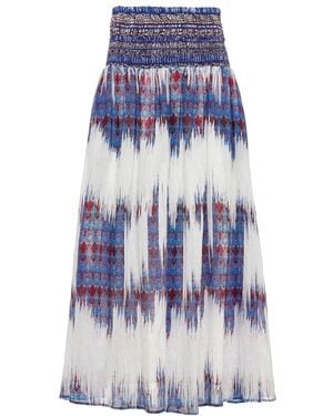 Devotion Saffron Midi Skirt - Blue