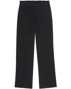 Rails Leon Crop Cotton Trousers - Grey