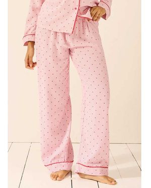 Stripe & Stare Pyjama Bottoms - Pink