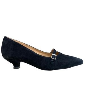 Pavement Arian Suede Kitten Heel - Blue