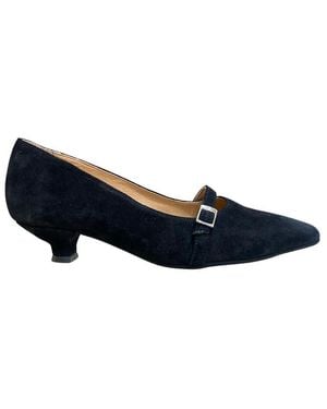 Pavement Arian Suede Kitten Heel - Blue
