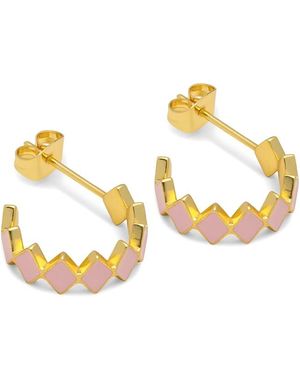 Lulu Confetti Hoop Earrings - Metallic