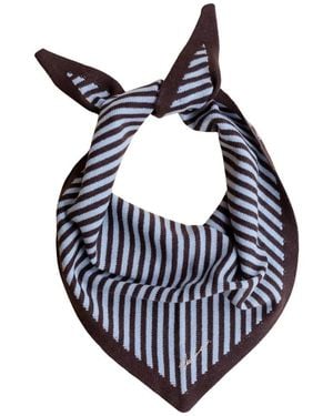 TBCo Merino Wool Triangle Scarf - Blue