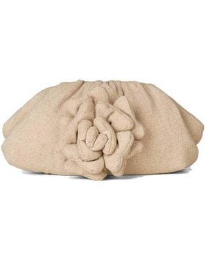 Day Et Linen Flower Clutch - Natural
