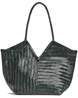 Cala & Jade Humi Woven Tote Bag - Black