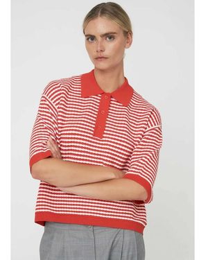 Stella Nova Polo Knit - Red