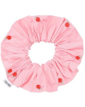 SUI AVA Bobbie Cotton Scrunchie - Pink