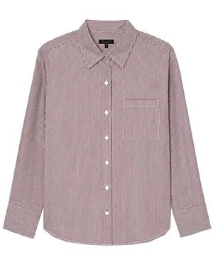 Rag & Bone Connie Stripe Shirt - Purple