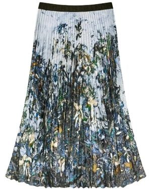 Munthe Charming Pleated Skirt - Blue